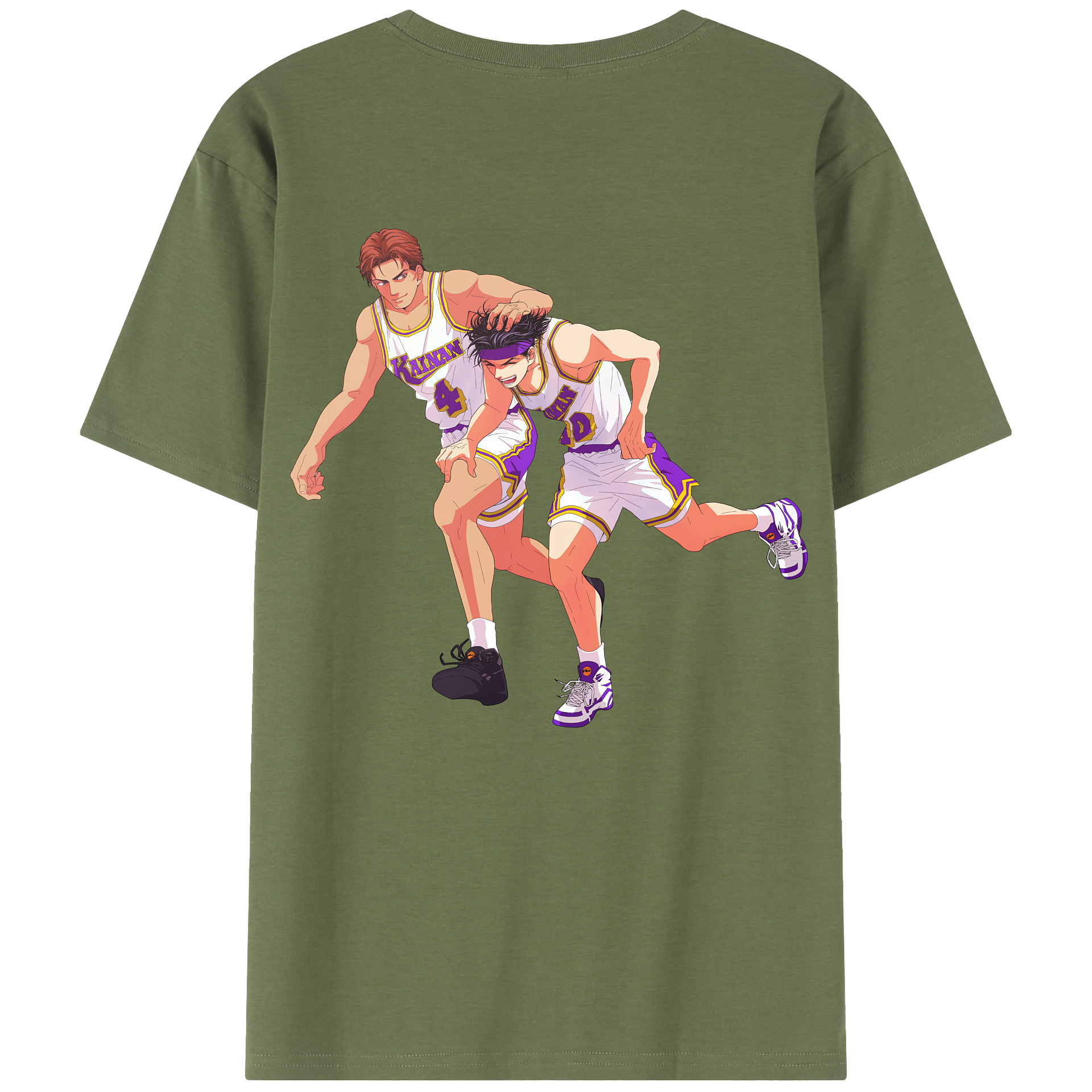 SLAM DUNK／スラムダンク 綿100％半袖Tシャツ（背面プリント）